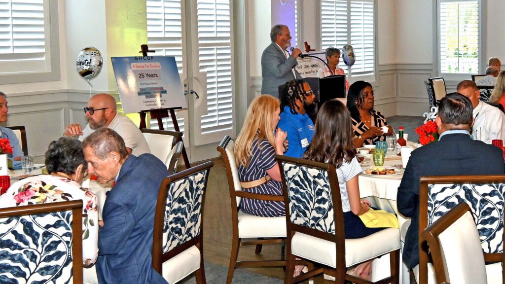 Partner agencies, volunteers, sponsors and board members at the GHCOP Awards breakfast